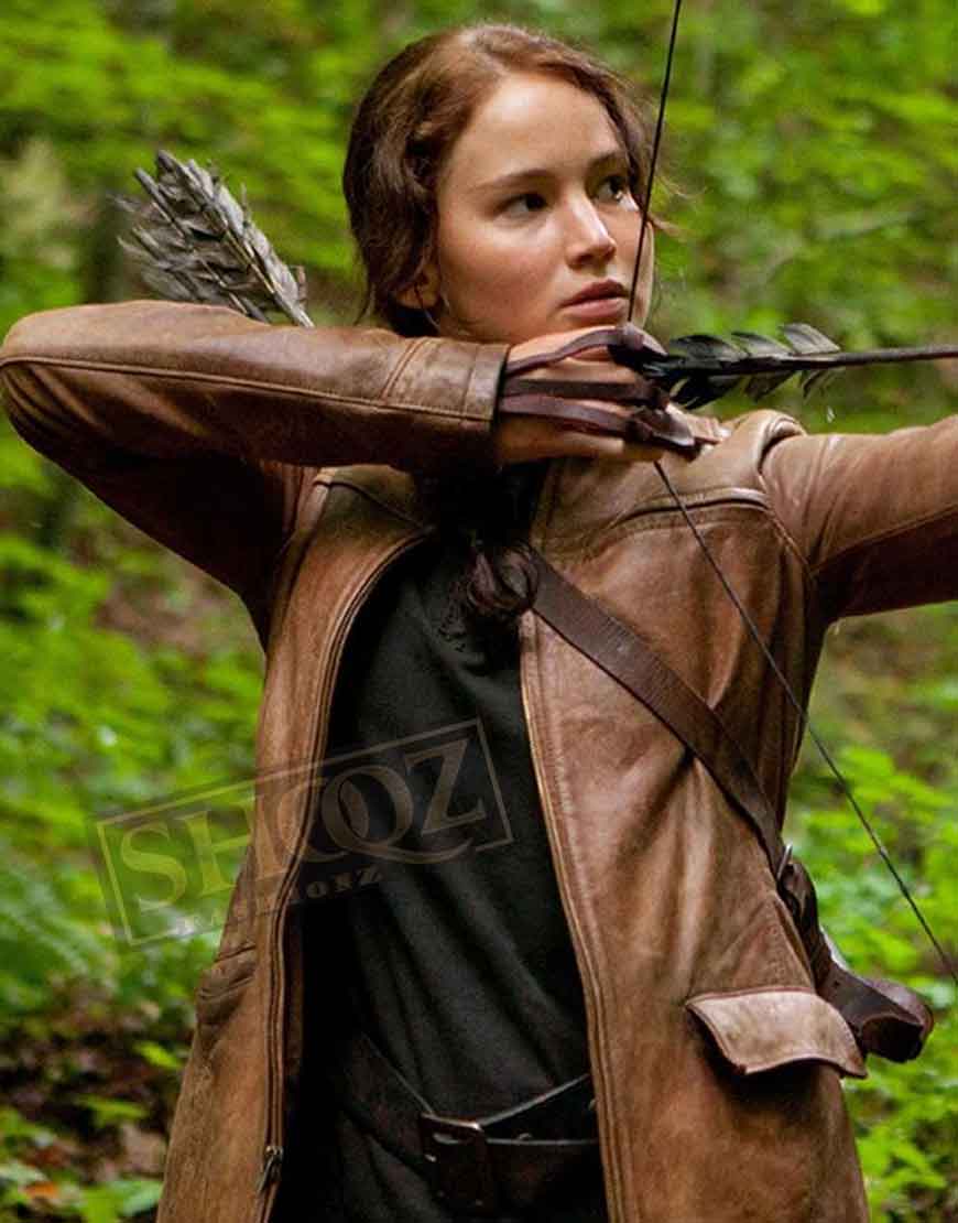 The Hunger Games Katniss Everdeen Leather Jacket The Hunger Games Katniss Everdeen Leather Jacket